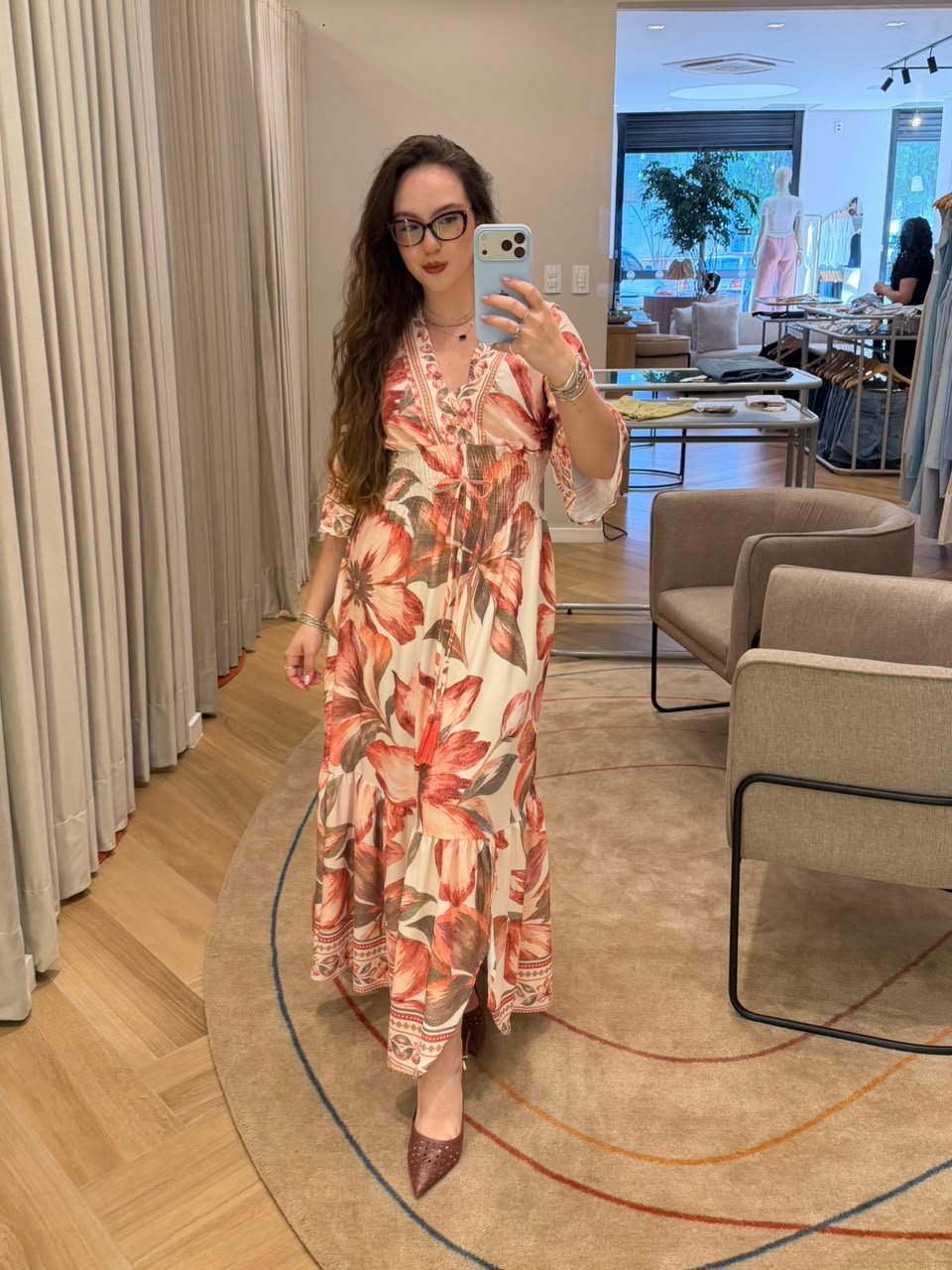 Vestido Longuete Florido