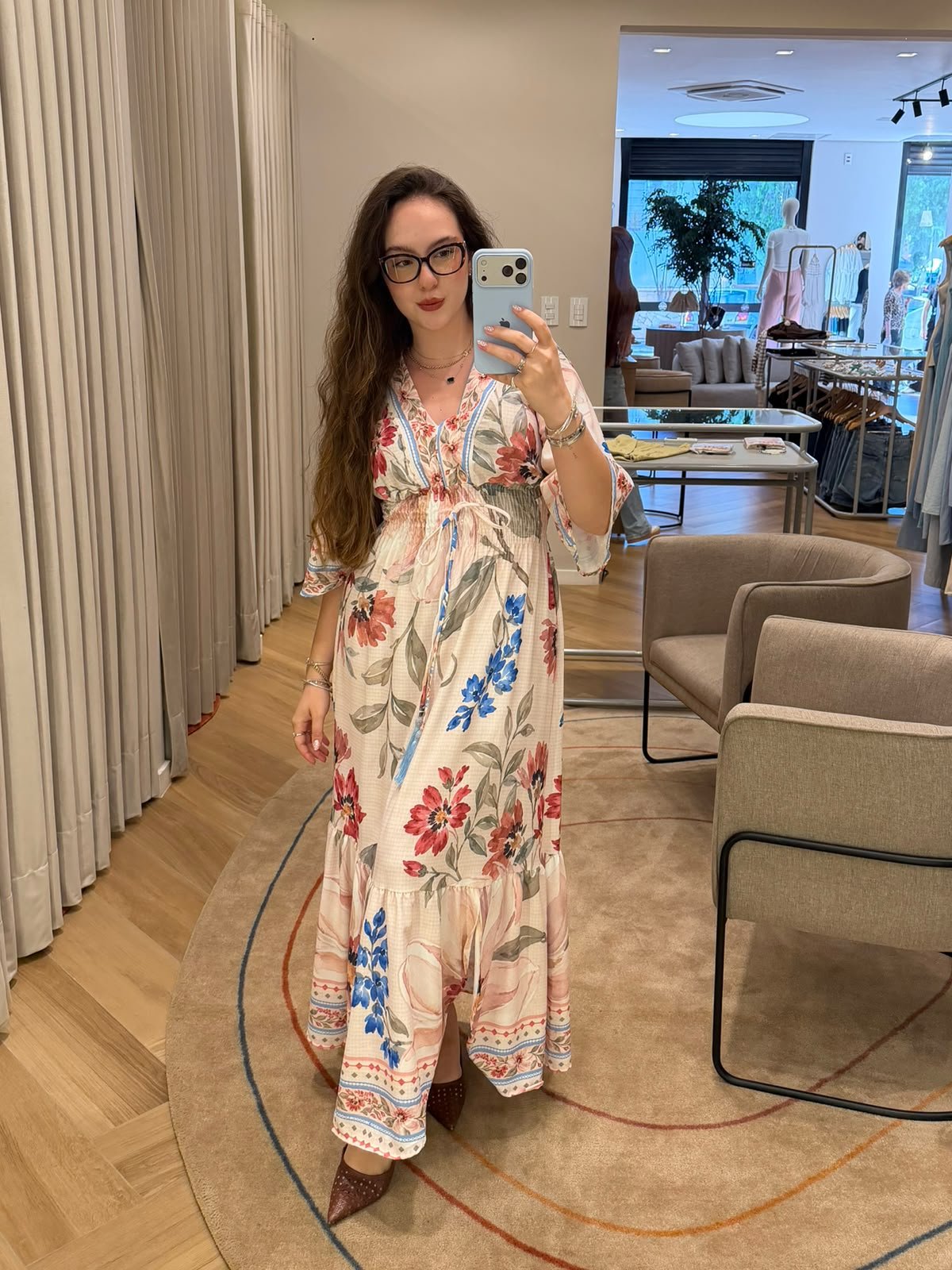 Vestido Longuete Florido